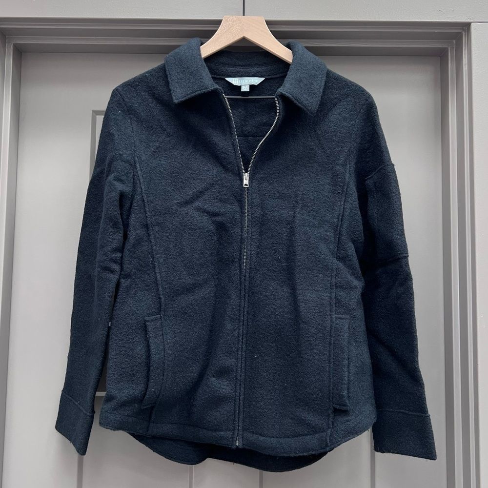 Title Nine wool shirt Jacket/ shacket, black, size M